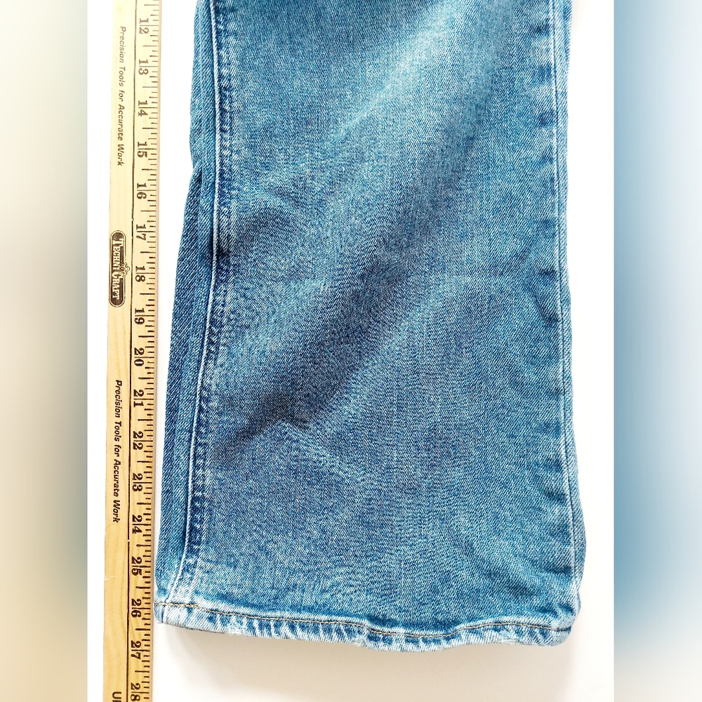 90s Loose Flare Mid Rise Jeans Gap size 30/10S Medium Wash Denim - Picture 6 of 8